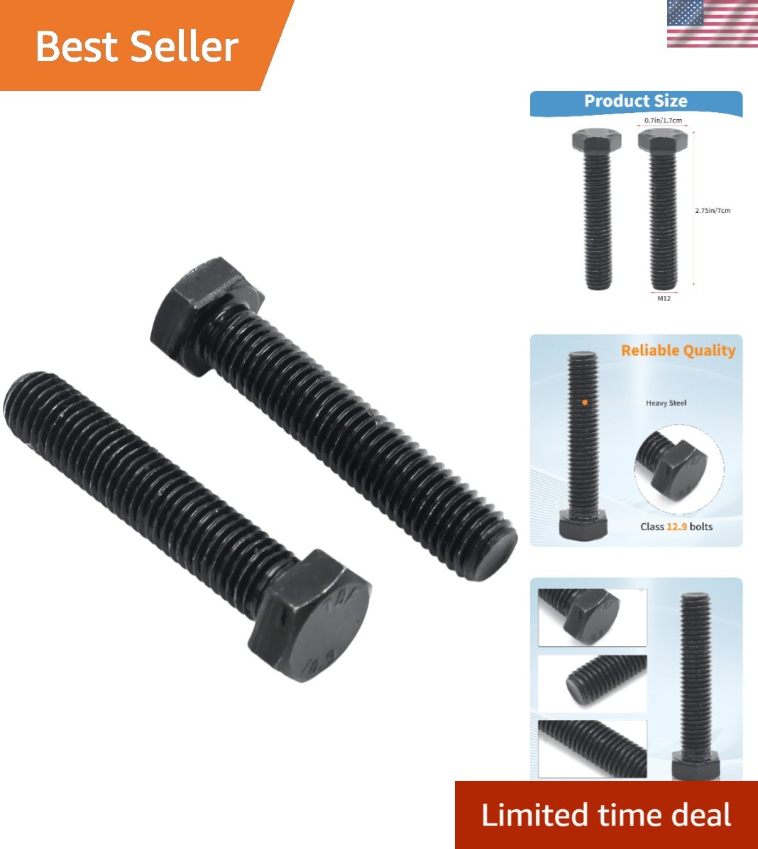 Replacement Torsion Bar Adjustment Bolts for Chevy Silverado & Avalanche M12
