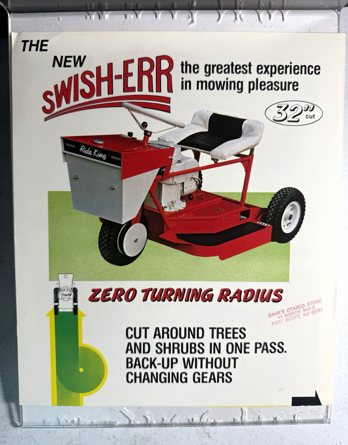 Ride King Swish-Err Zero Turn Riding Mower 32″ Cut Advertising Brochure