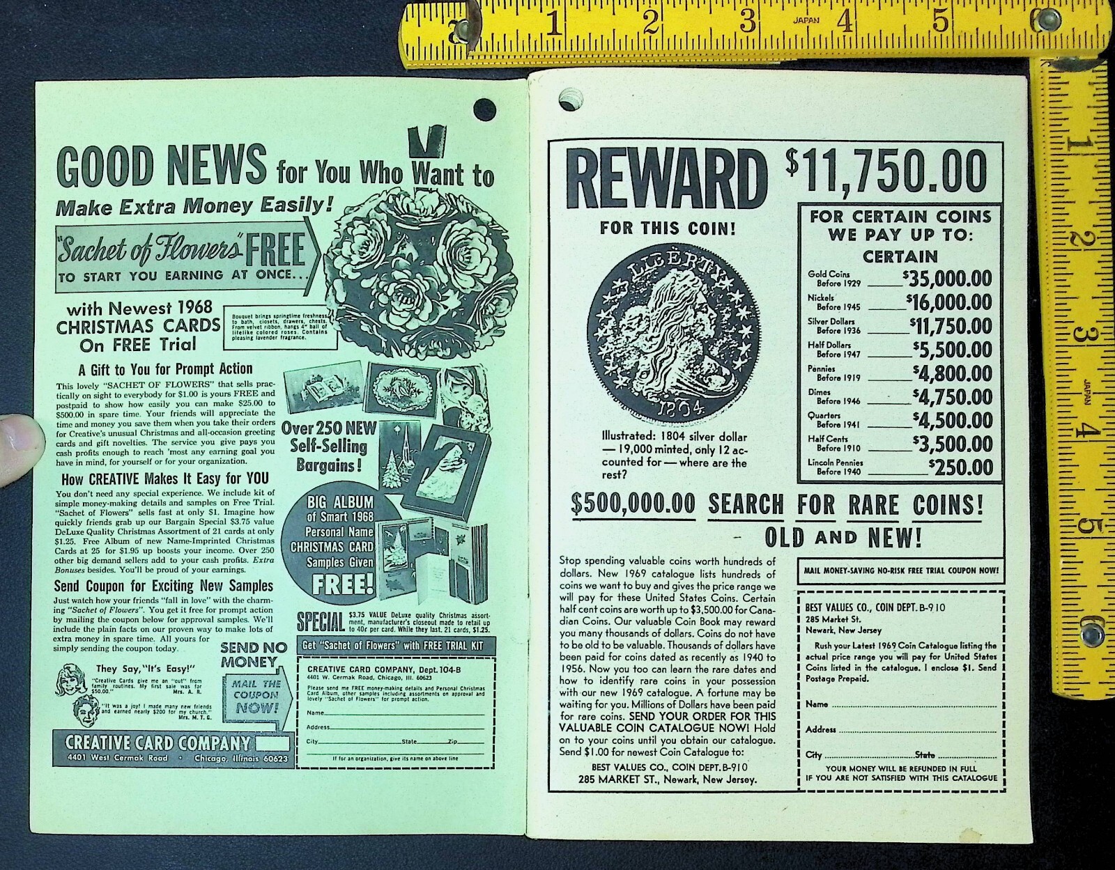 VINTAGE – Baer’s Agricultural Almanac – 1969