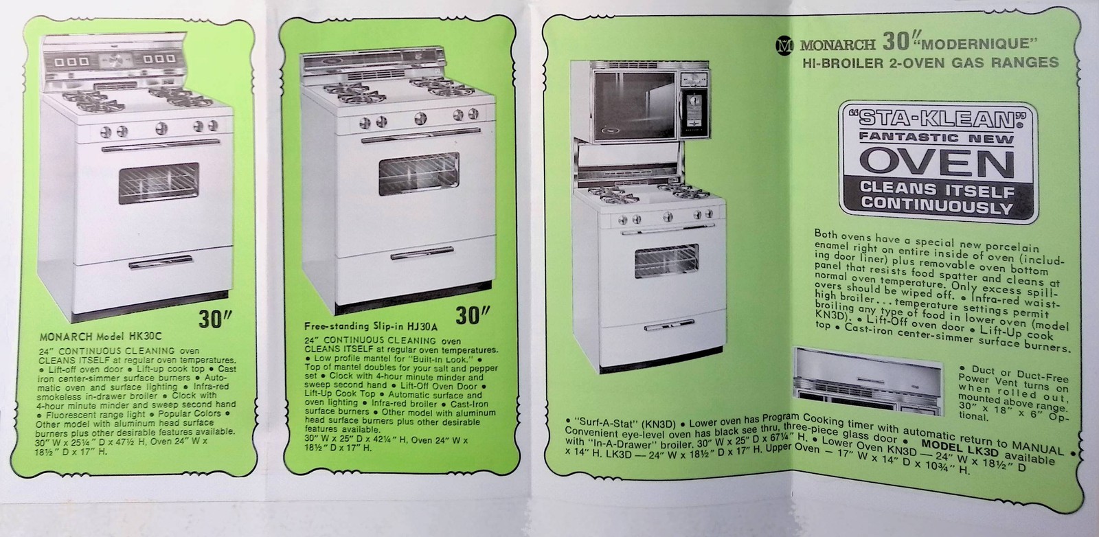 Vintage Farm Machinery Sales Brochure Monarch Gas Ranges Sales Brochure