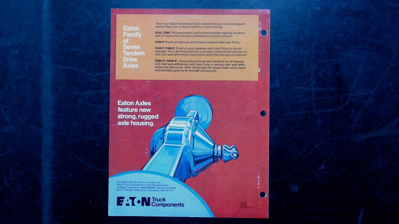 Eaton Heavy-duty Truck Axles Brochure 1978 Vintage Agriculture Specs