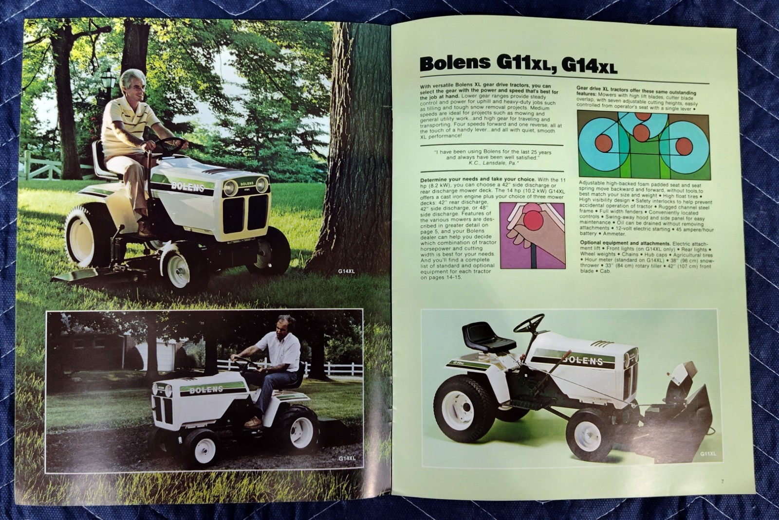 NOS 1978 Bolens Lawn and Garden Tractors Brochure Catalogue -16 Pages