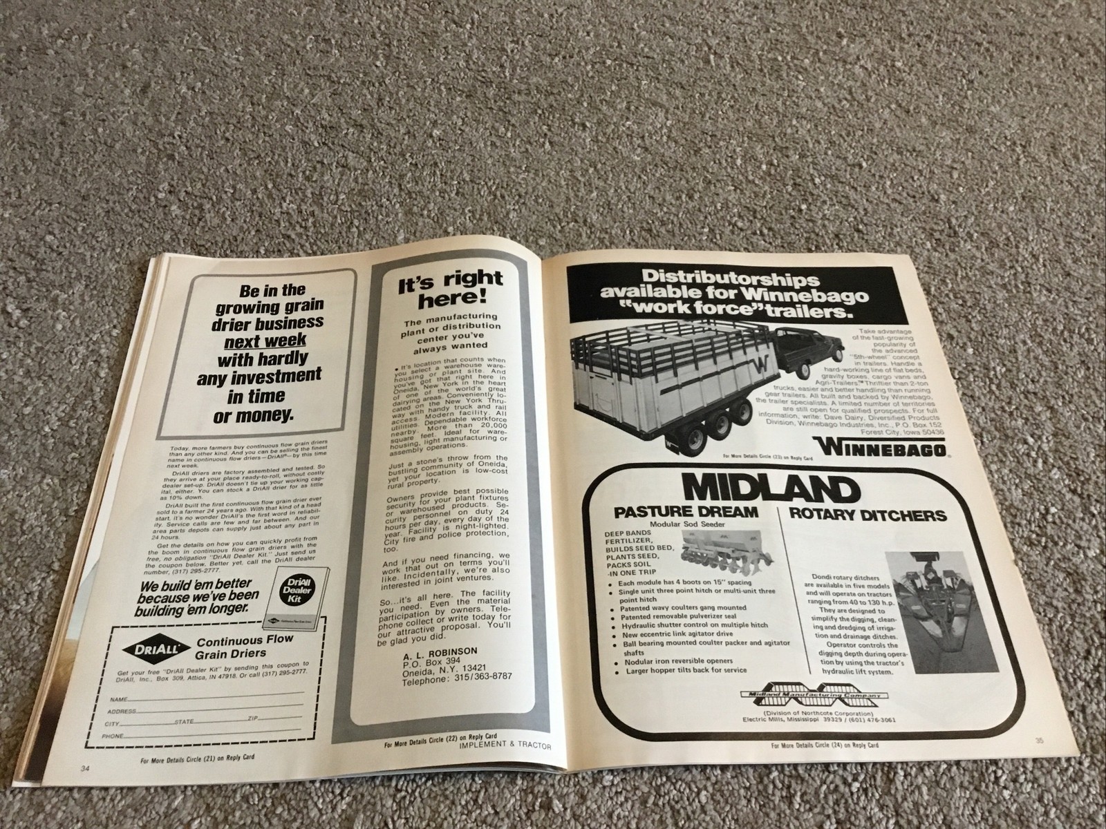 Implement & Tractor Magazine May 7, 1976 Farming Agriculture Vintage Ads J