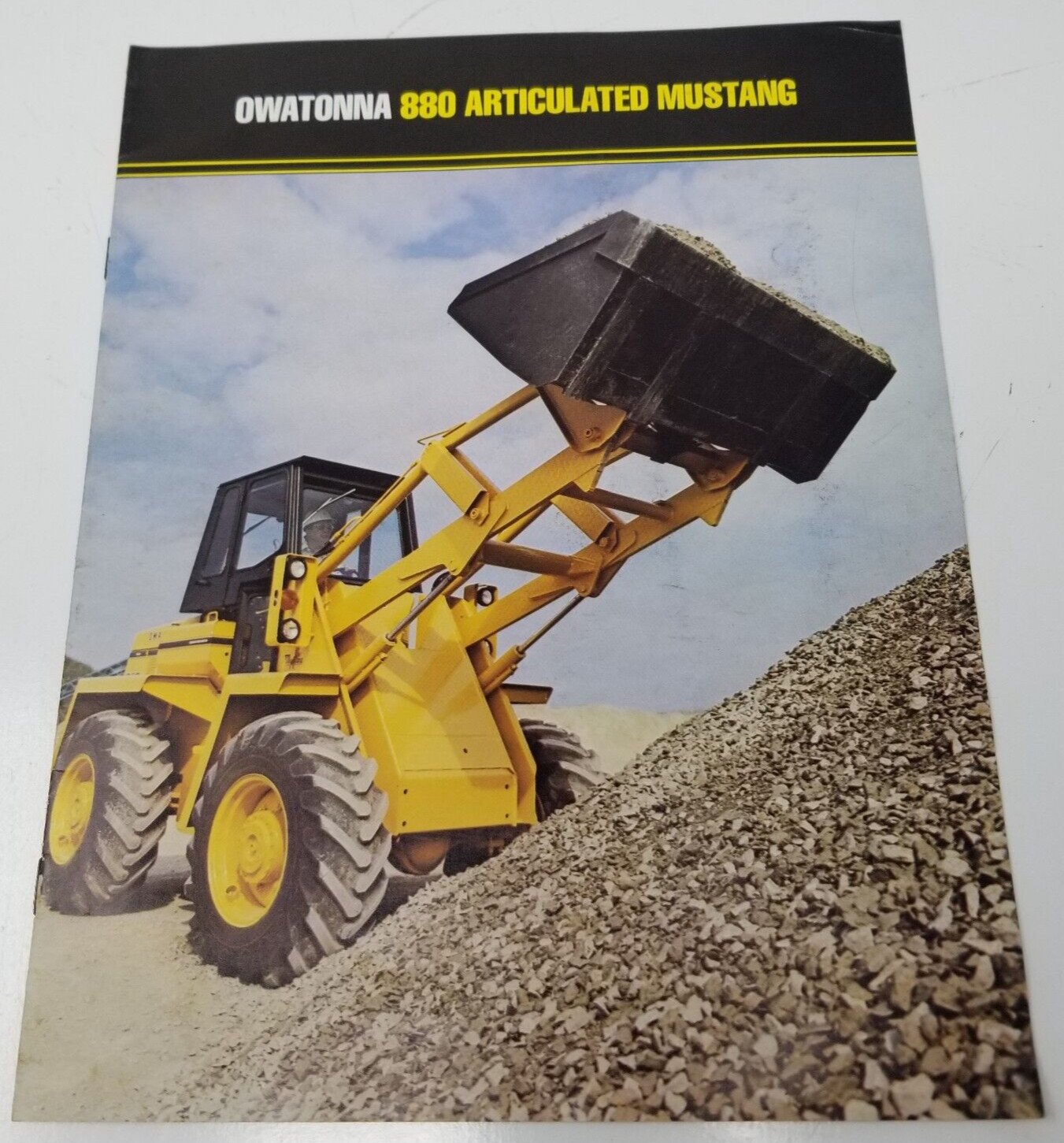 Owatonna 880 Articulated Mustang Backhoe 1980 Sales Brochure Photos Specs