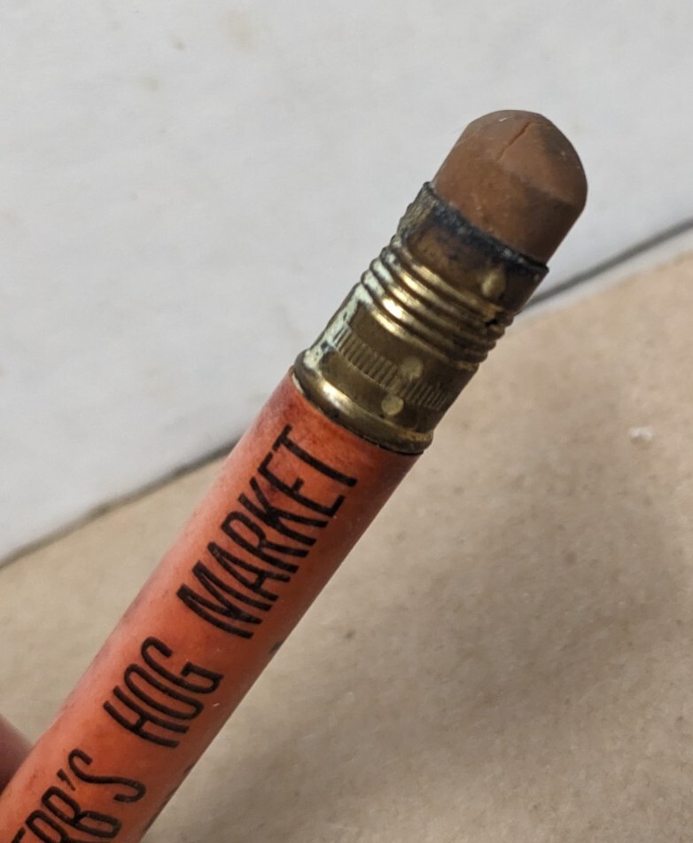 Vintage Herb’s Hog Market Phone 1 Elkhorn Iowa Ia Bullet Pencil