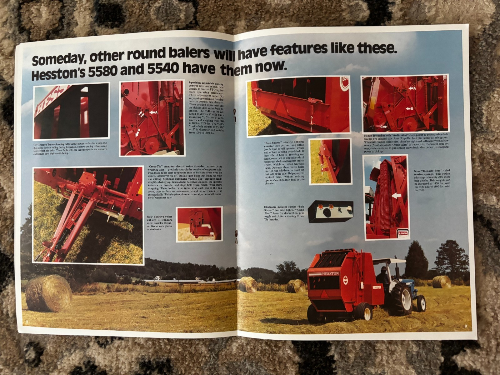 Hesston 5580 5540 5500 Round Baler For 1979 Brochure DCPA26