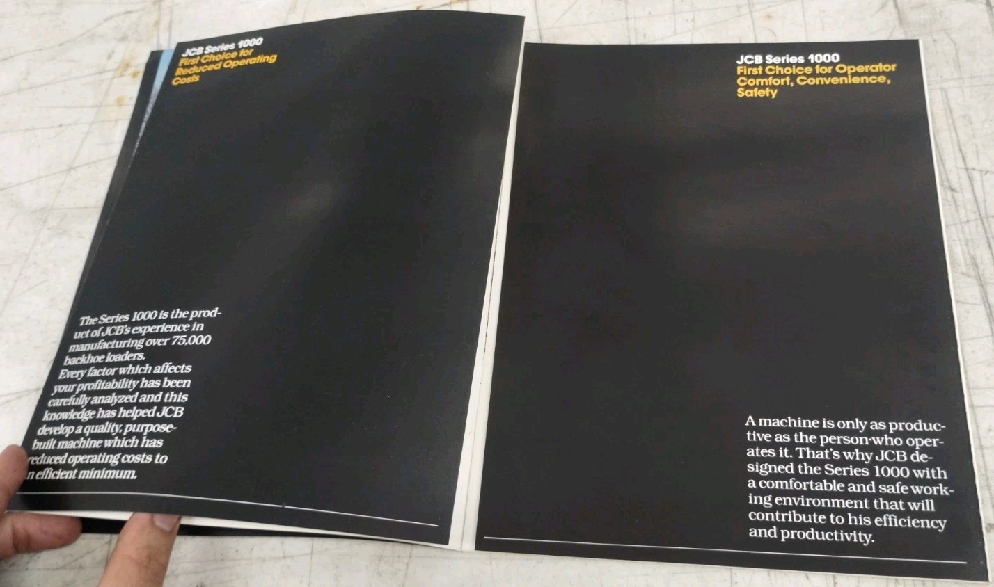 1981 JCB 1000 Series Sales Brochure – 4026 100.000 May 1981