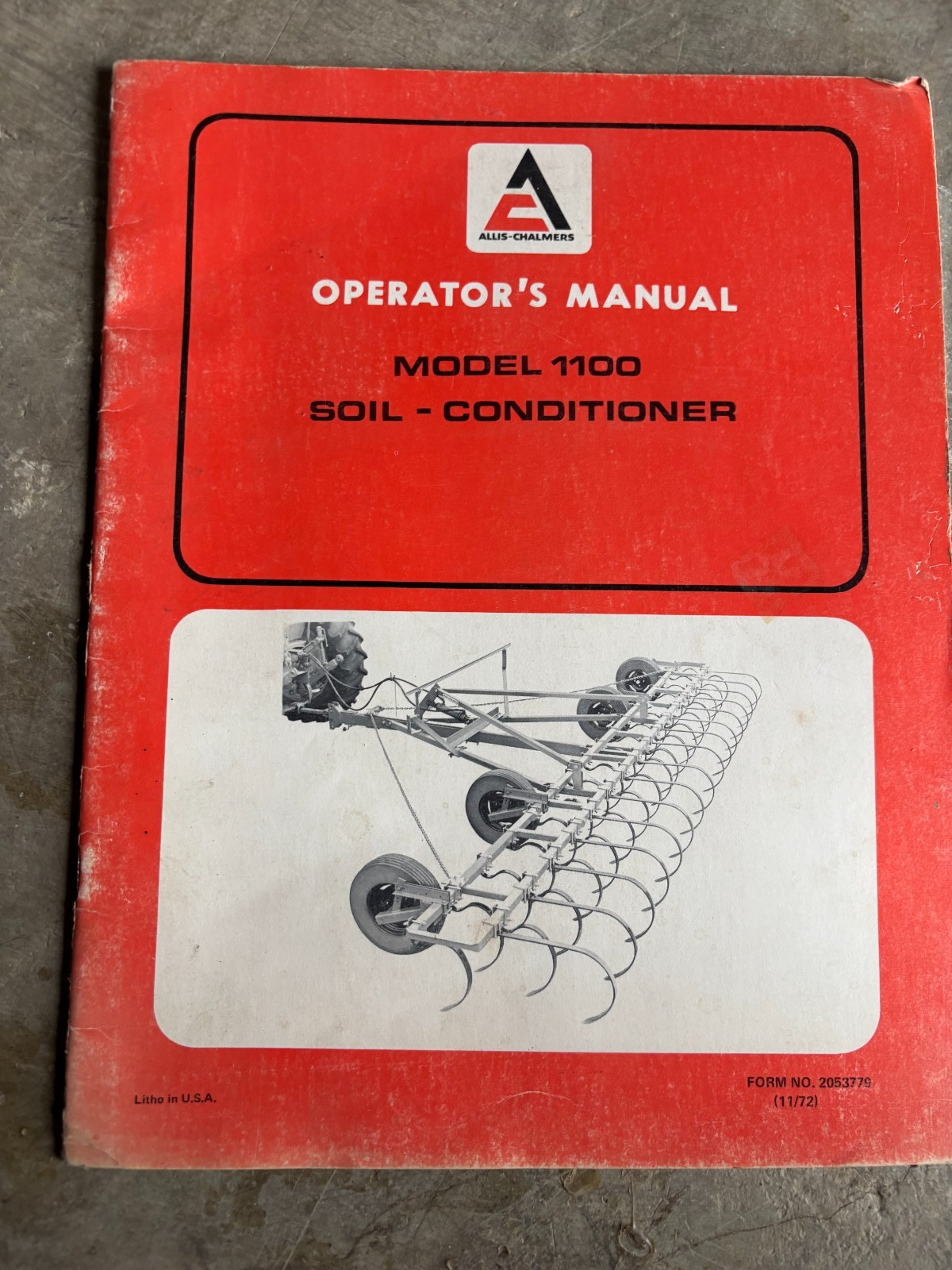 Allis Chalmers Model 1100 Soil Condition Operator’s Manual AMIL26 no4