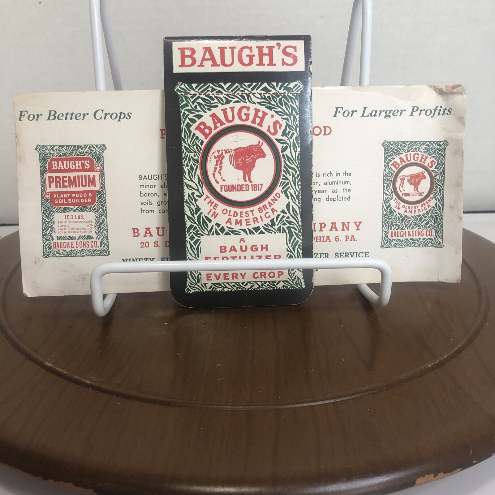 Baugh’s Fertilizers Advertising Scratch Pad and Information