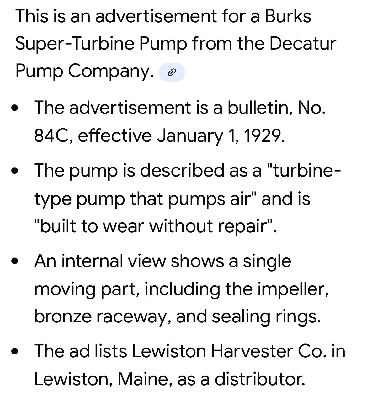 1929 Decatur Pump Company Catalog No 84C