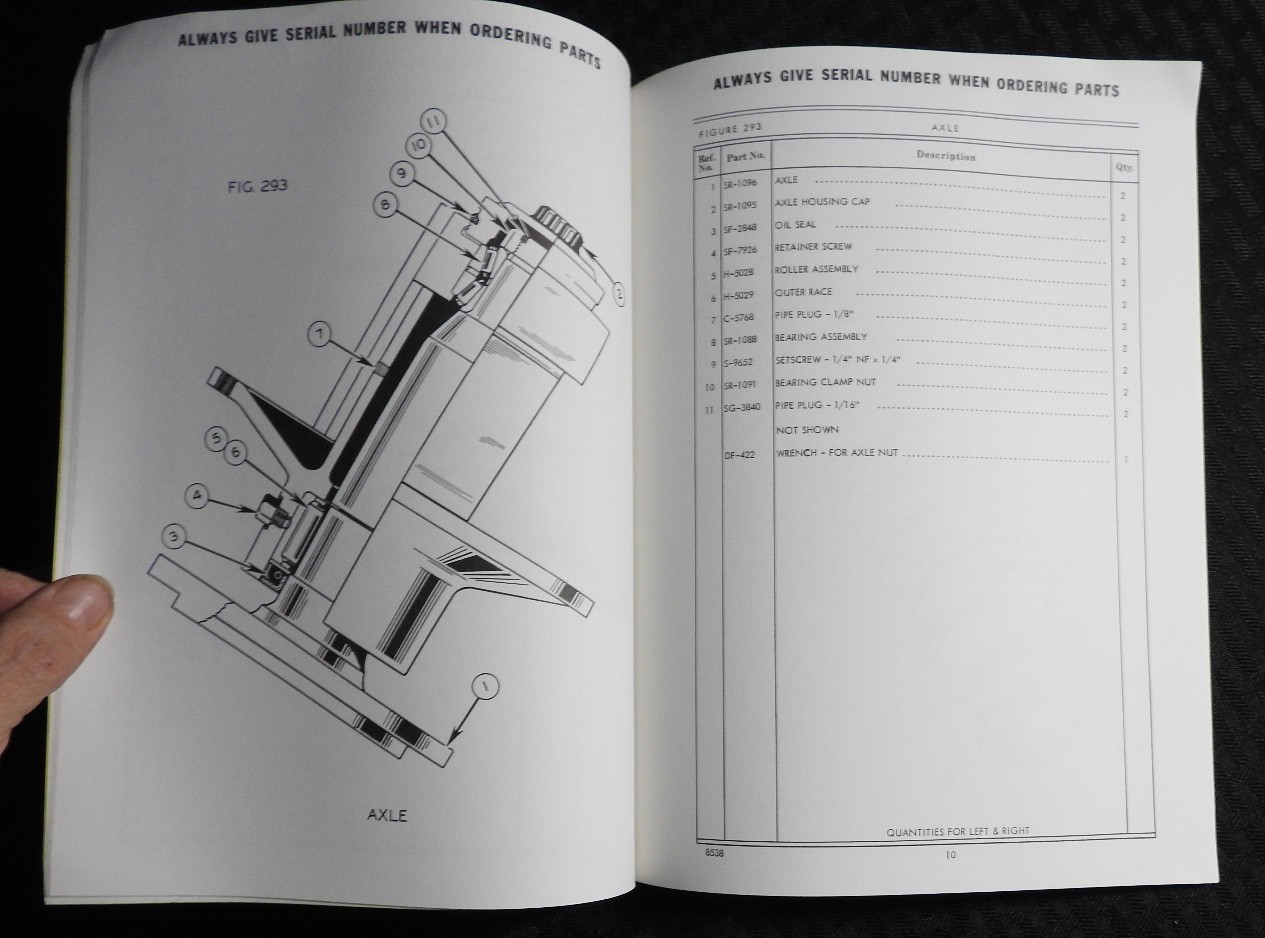 1956 LW LeTourneau-Westinghouse Model “D Scraper” Parts Catalog Manual NOS NICE