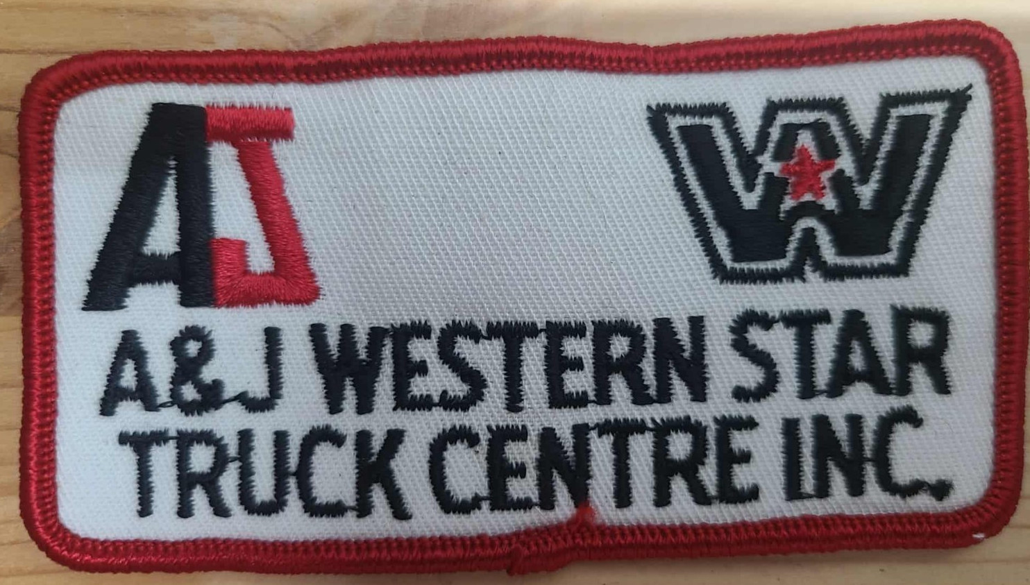 “A&J Western Star Truck Centre Inc. Embroidered Patch – Vintage Trucker Badge”