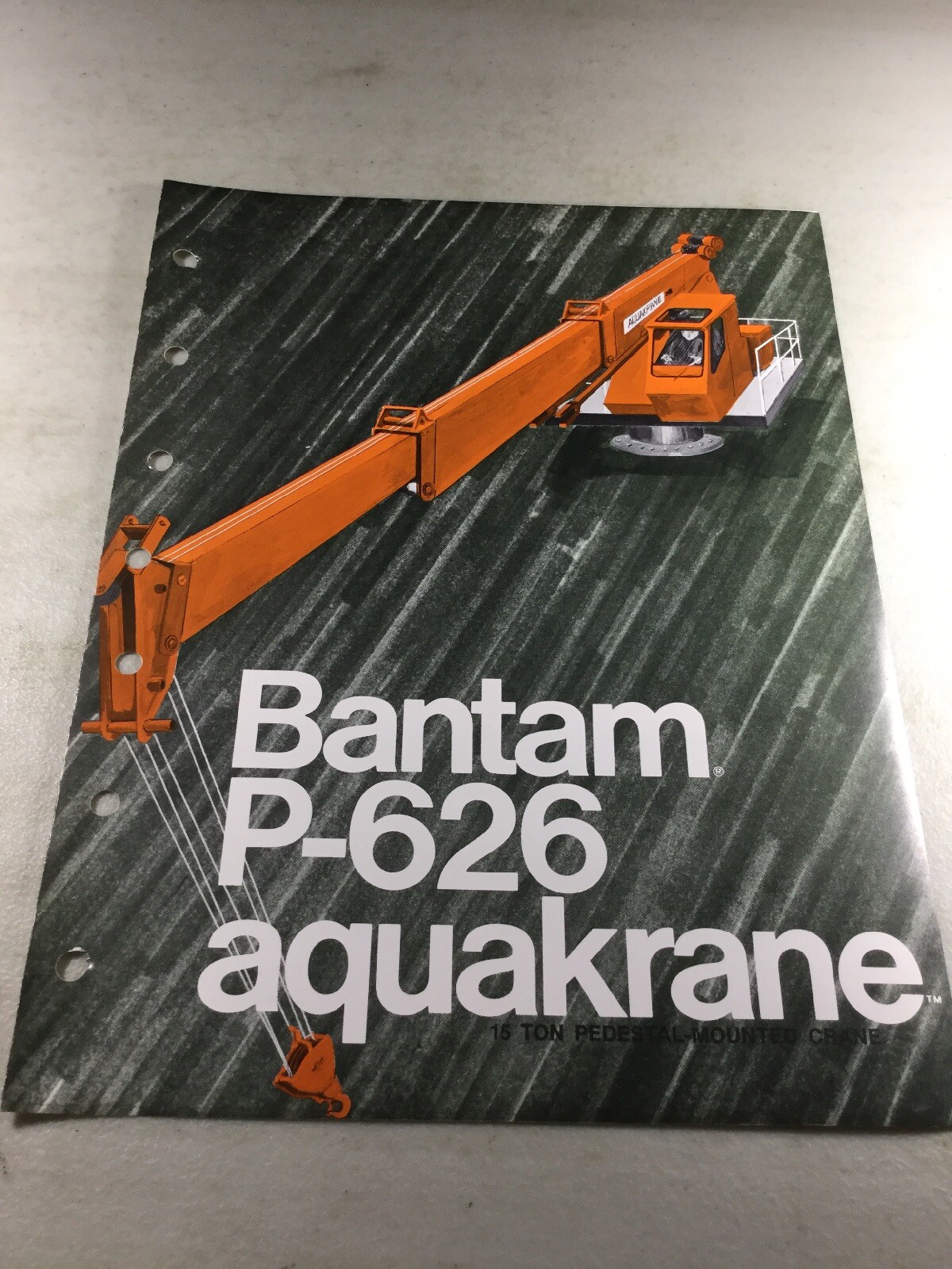 Bantam, Koehring P-626 Aquakrane Sales Brochure, Literature