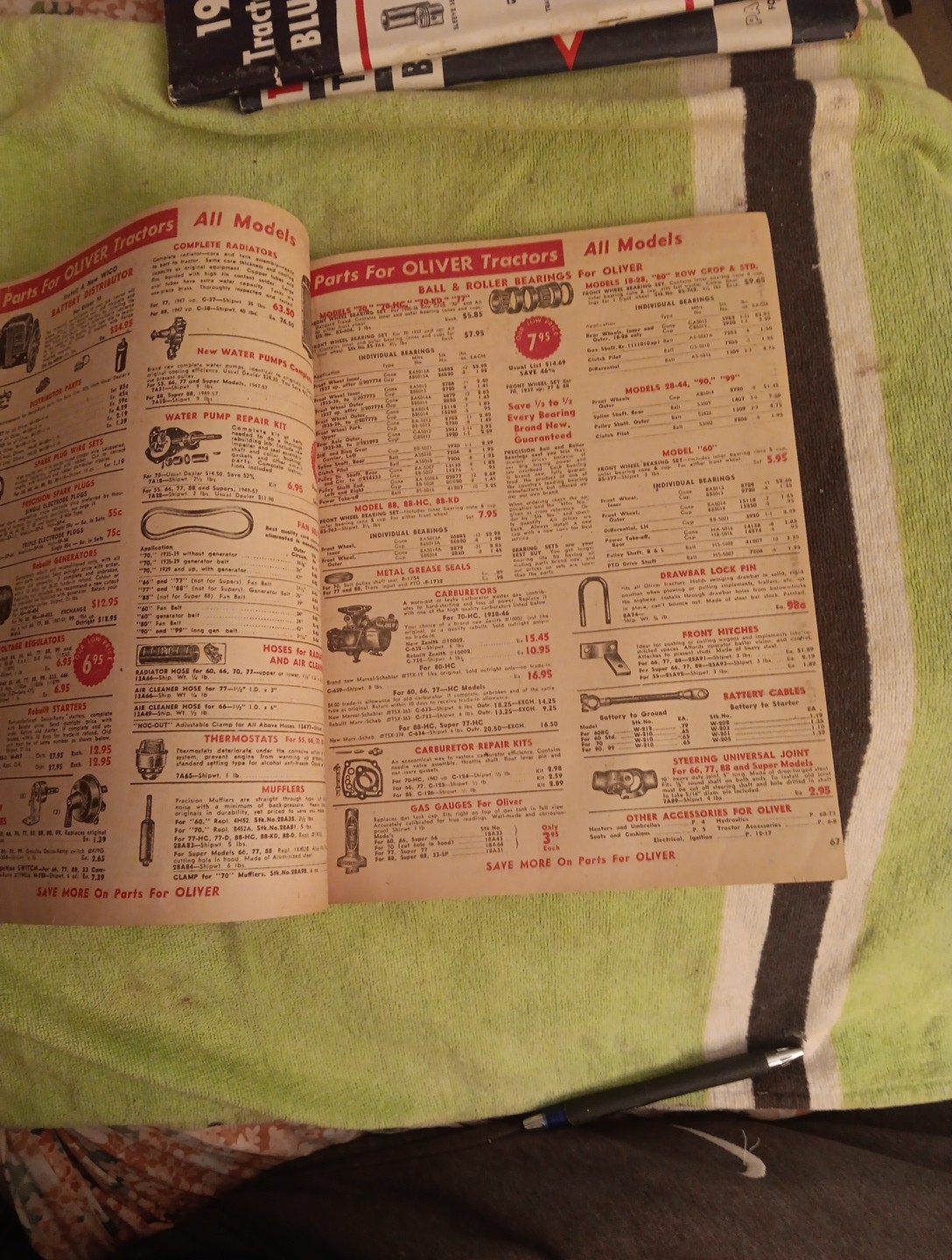 1960 Tractor SUPPLY COMPANY PART GUIDE Blue BOOK Agricultural Machinery Magazine
