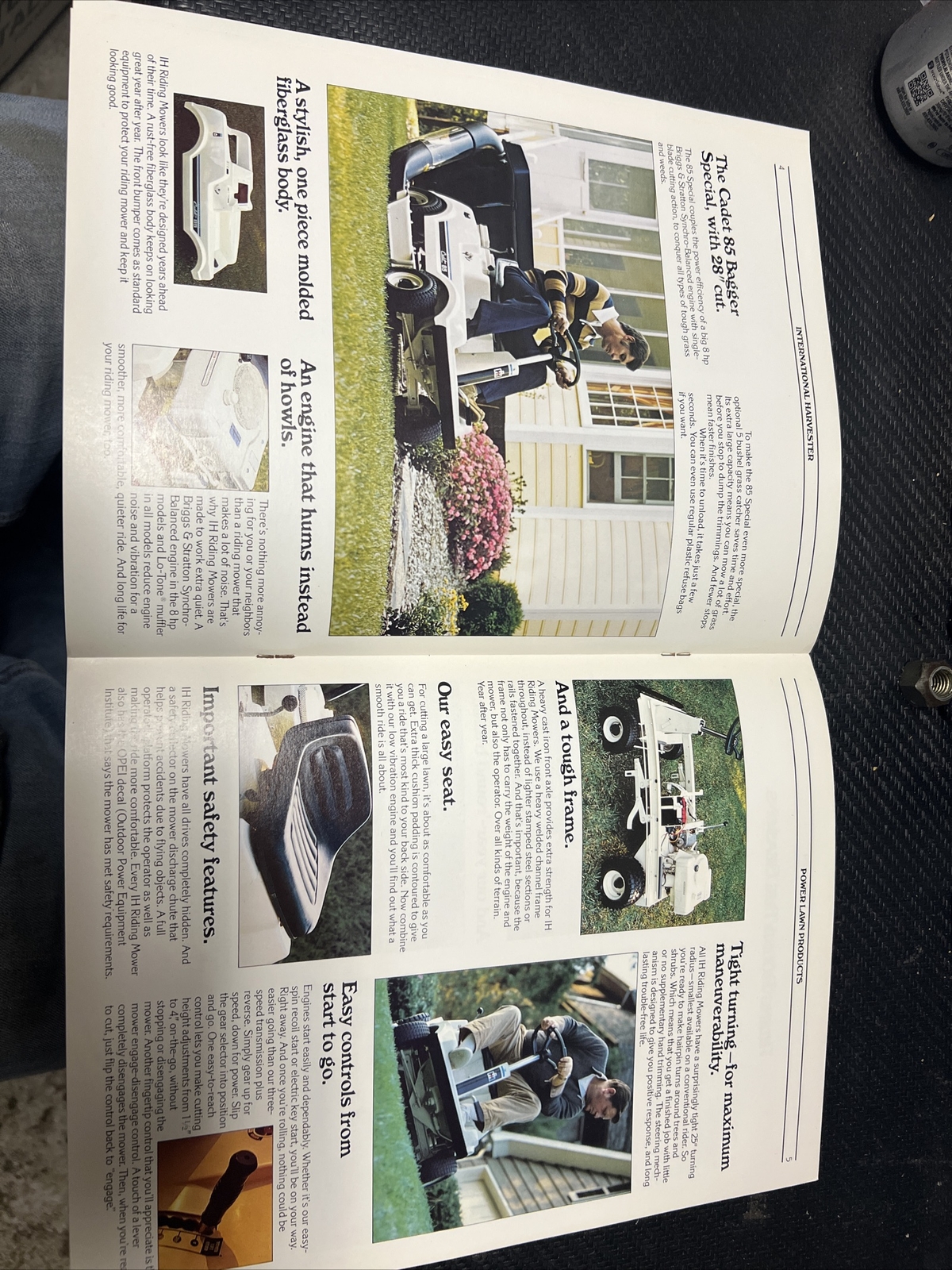 1975-1985 International Cadet Riding Mowers Brochure