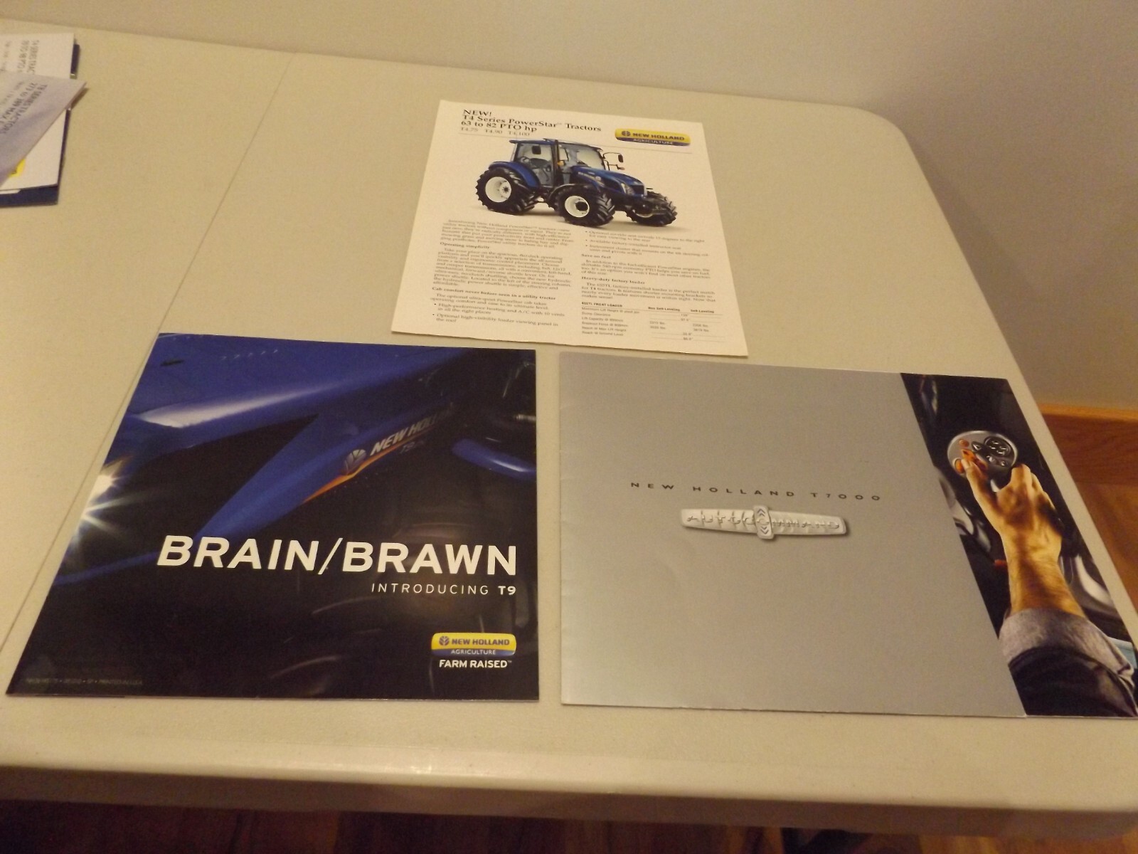 3-pc. NEW HOLLAND T7000 AUTO COMMAND,T4 SERIES, T8- T9 KNOW HOW, BRAIN /BRAWN