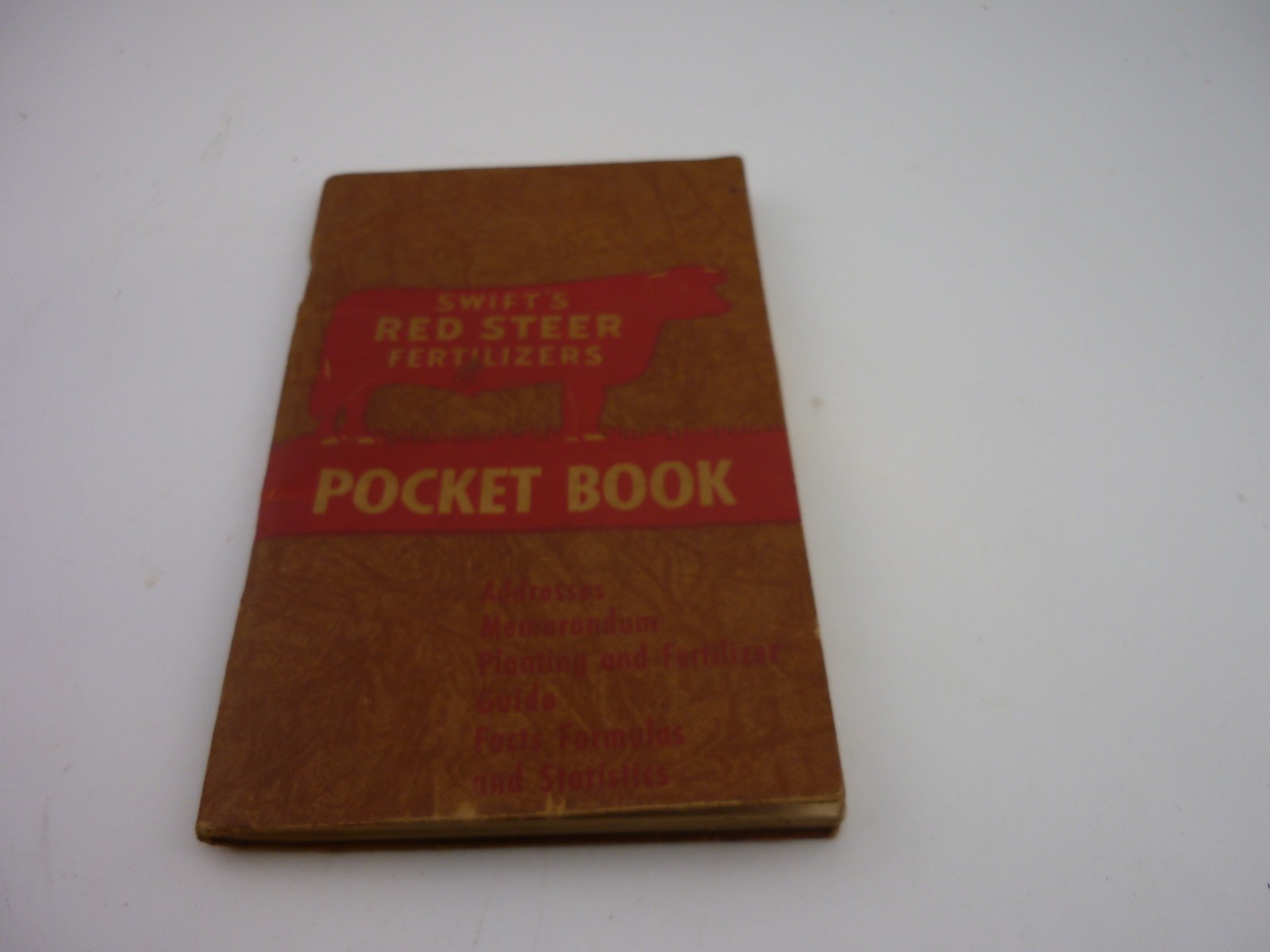 1946 Swift’s Red Steer Fertilizers Pocket Book Farm Advertising Memorandum