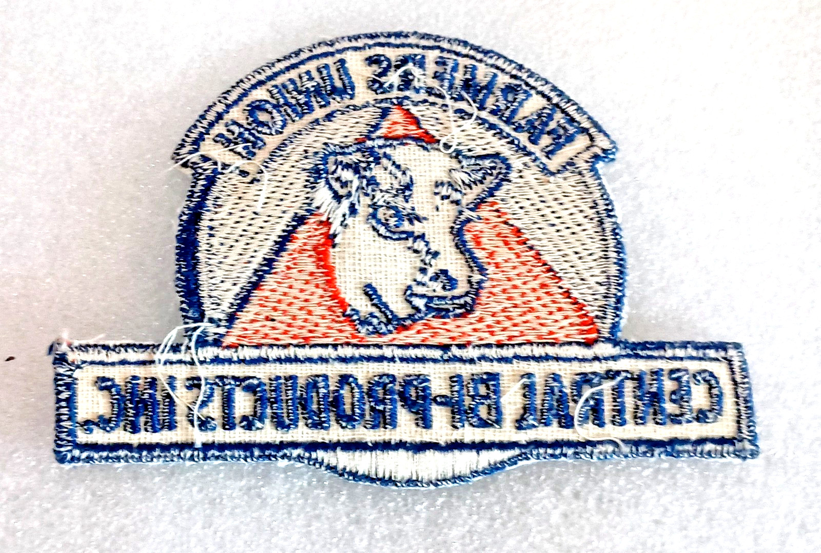 Rare Farmers Uniform Central Bi-Products Inc Cow Patch 1950s NOS New