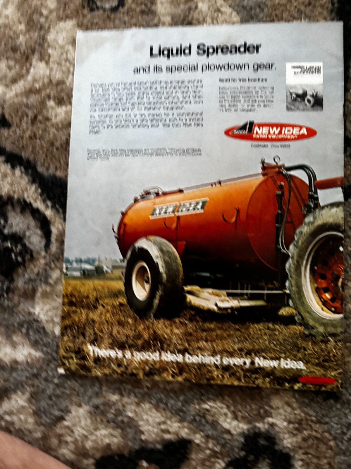 New Idea Manure Spreader For 1972 Brochure DCPA26