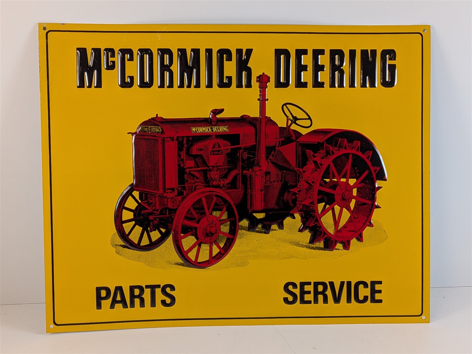 McCormick Deering Parts Service Tractor 14″ Tin Sign