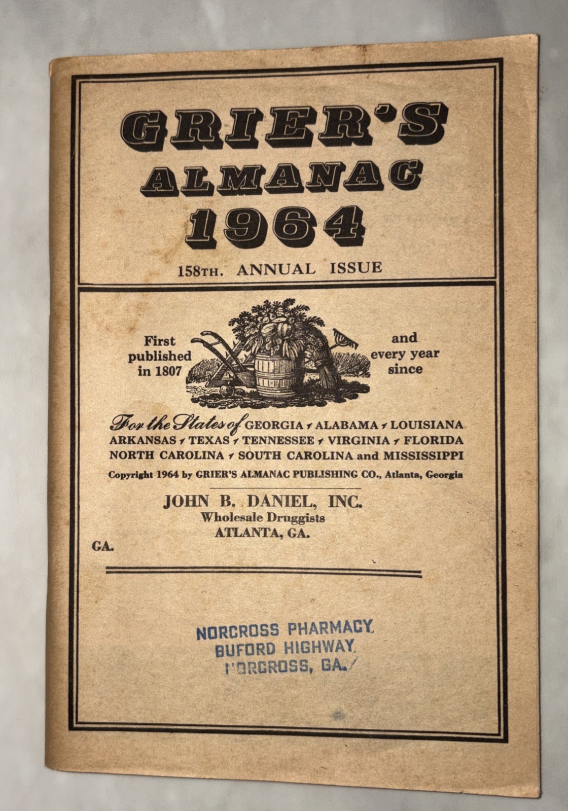 Lot of 4 Vintage GRIER’S ALMANAC 1964, 1970,1972,1974 &1975 Issues