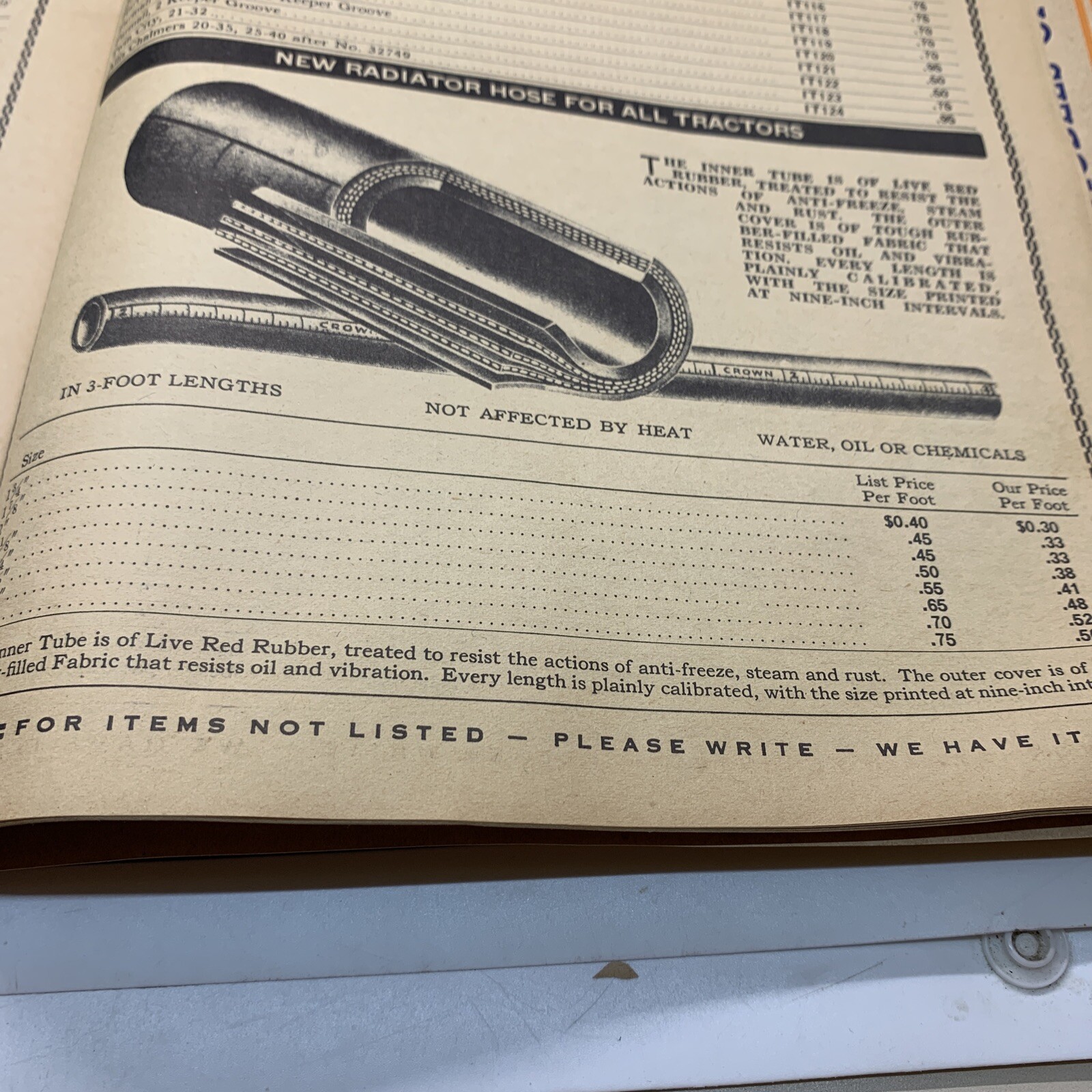 VINTAGE 1937 TRACTOR PARTS CATALOG IRVING’S TRACTORS LUG CO., GALESBURG IL Deere