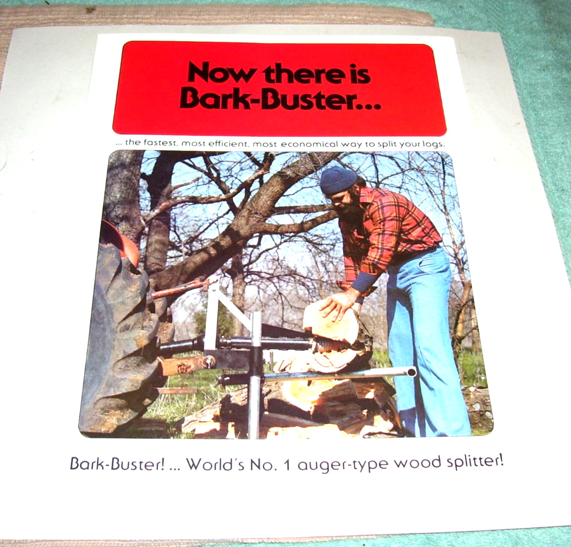 1970’s Bark Buster Wood Splitter Brochure / Catalog