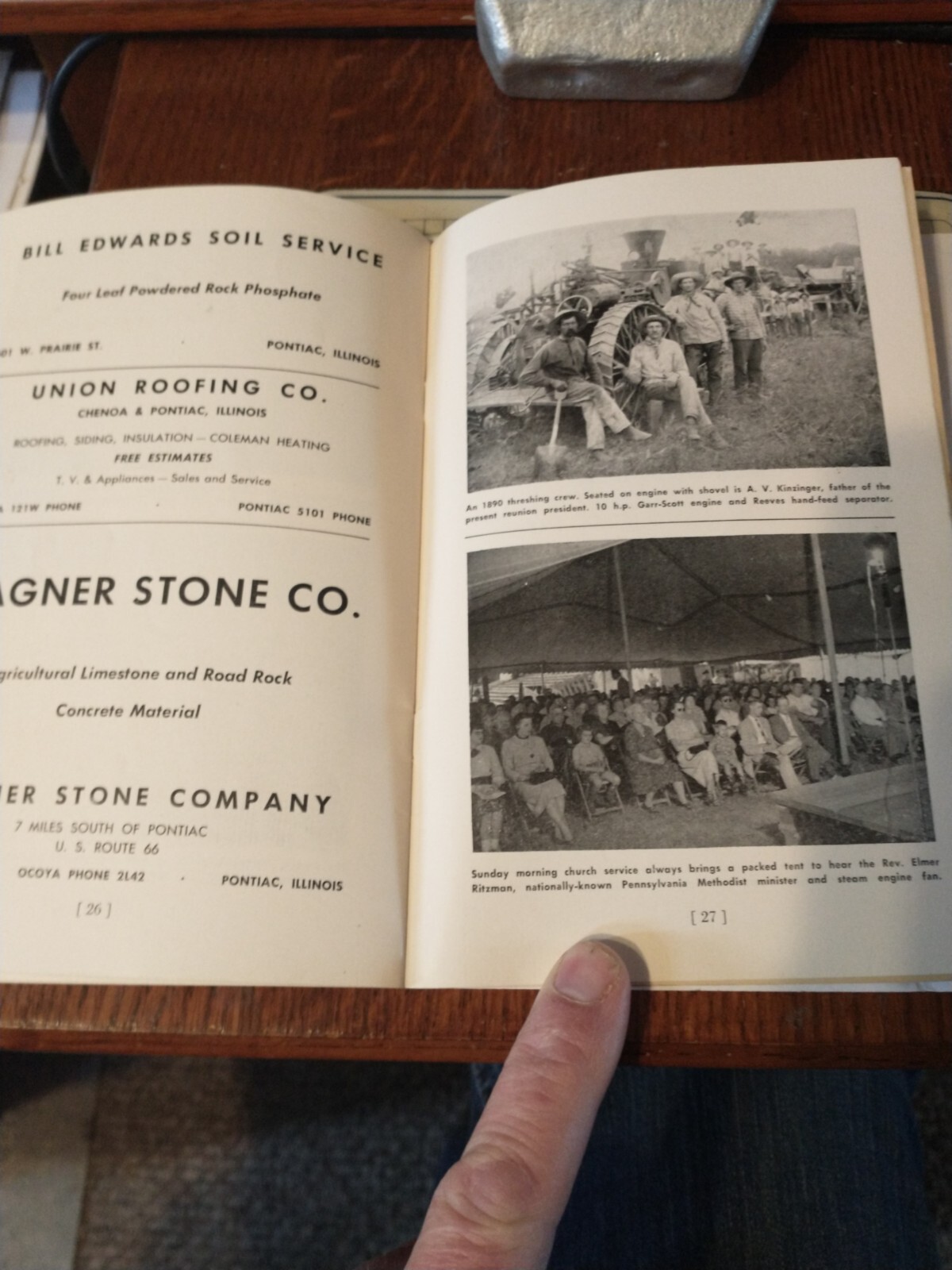 Threshermen’s Reunion 1955 Central States Official Program Pontiac Illinois