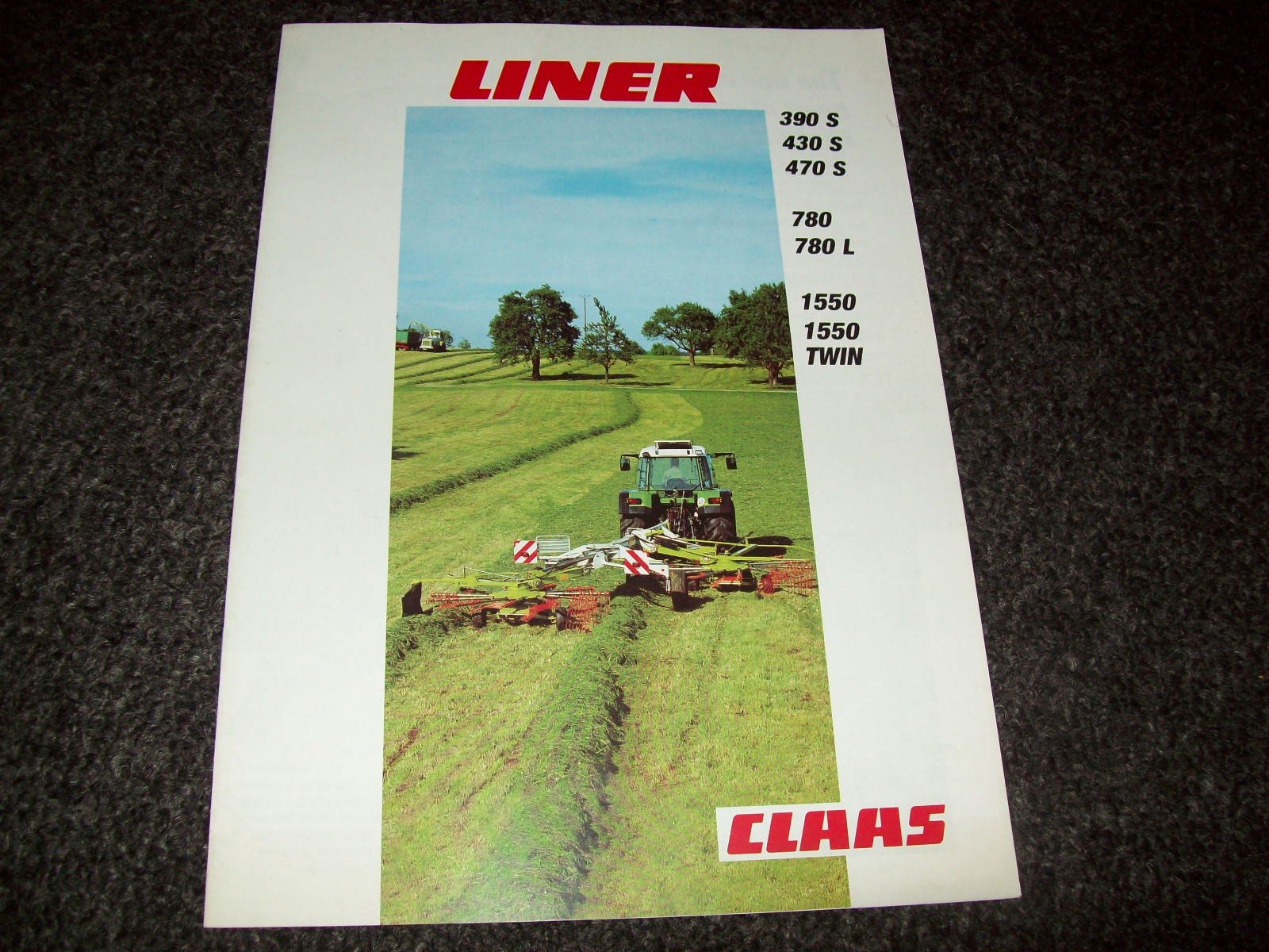 CLAAS LINER 390S 430S 470S 780 780L 1550 1550 TWIN BROCHURE AD LITERATURE