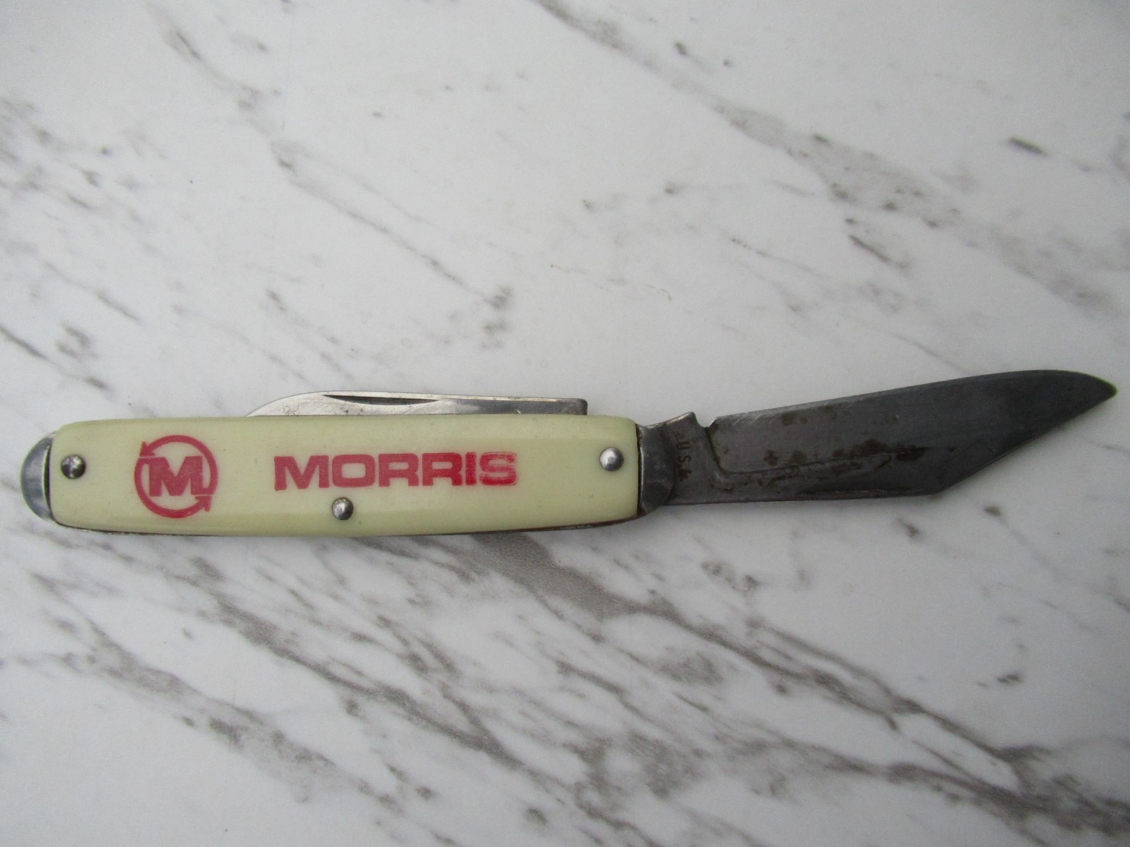 Small Pocket Folding Knife 2 Blade 6″ Long Morris Rod Weeder Farm Equipment
