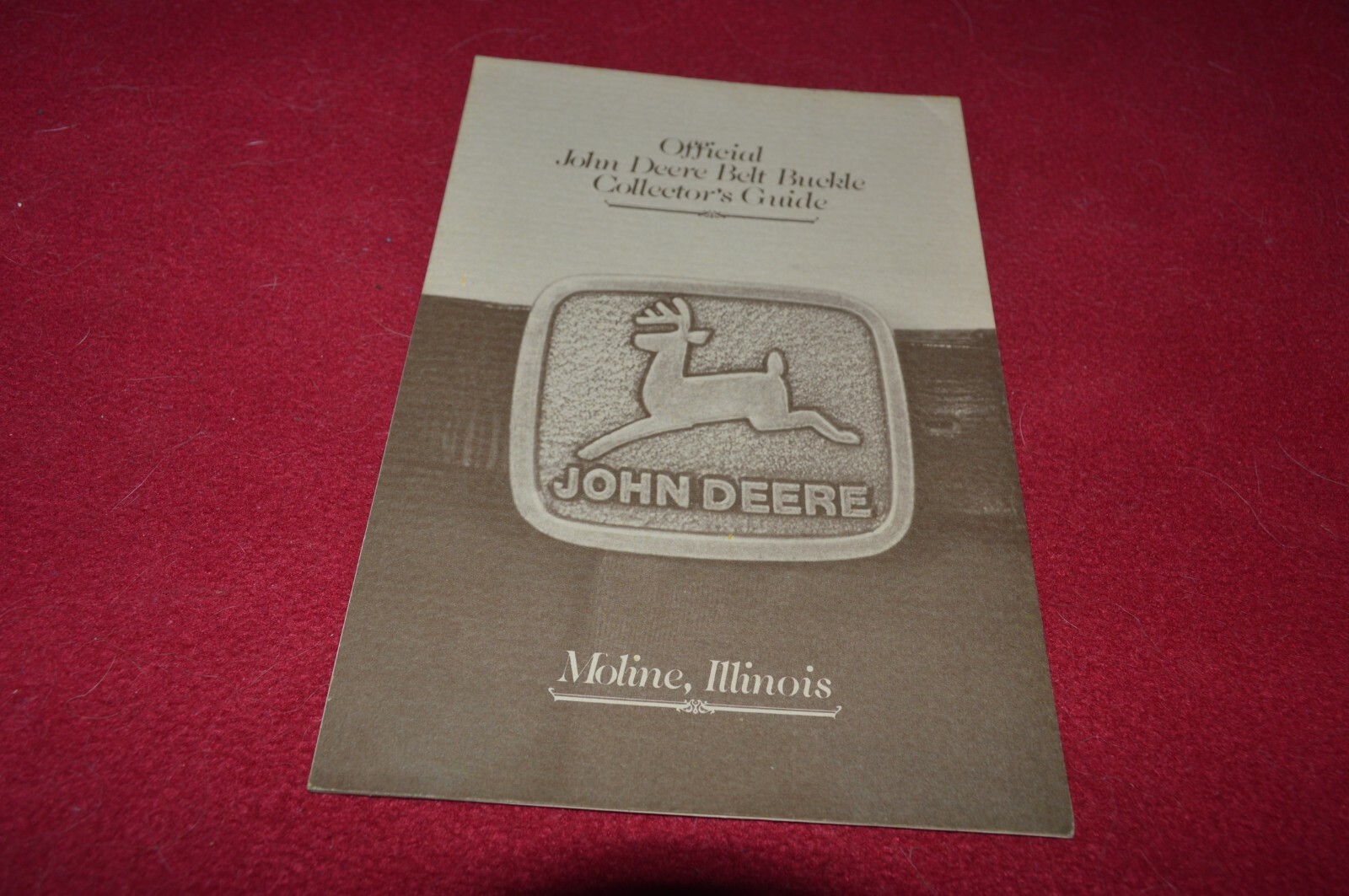 John Deere Belt Buckle Guide For 1983 Brochure BASE