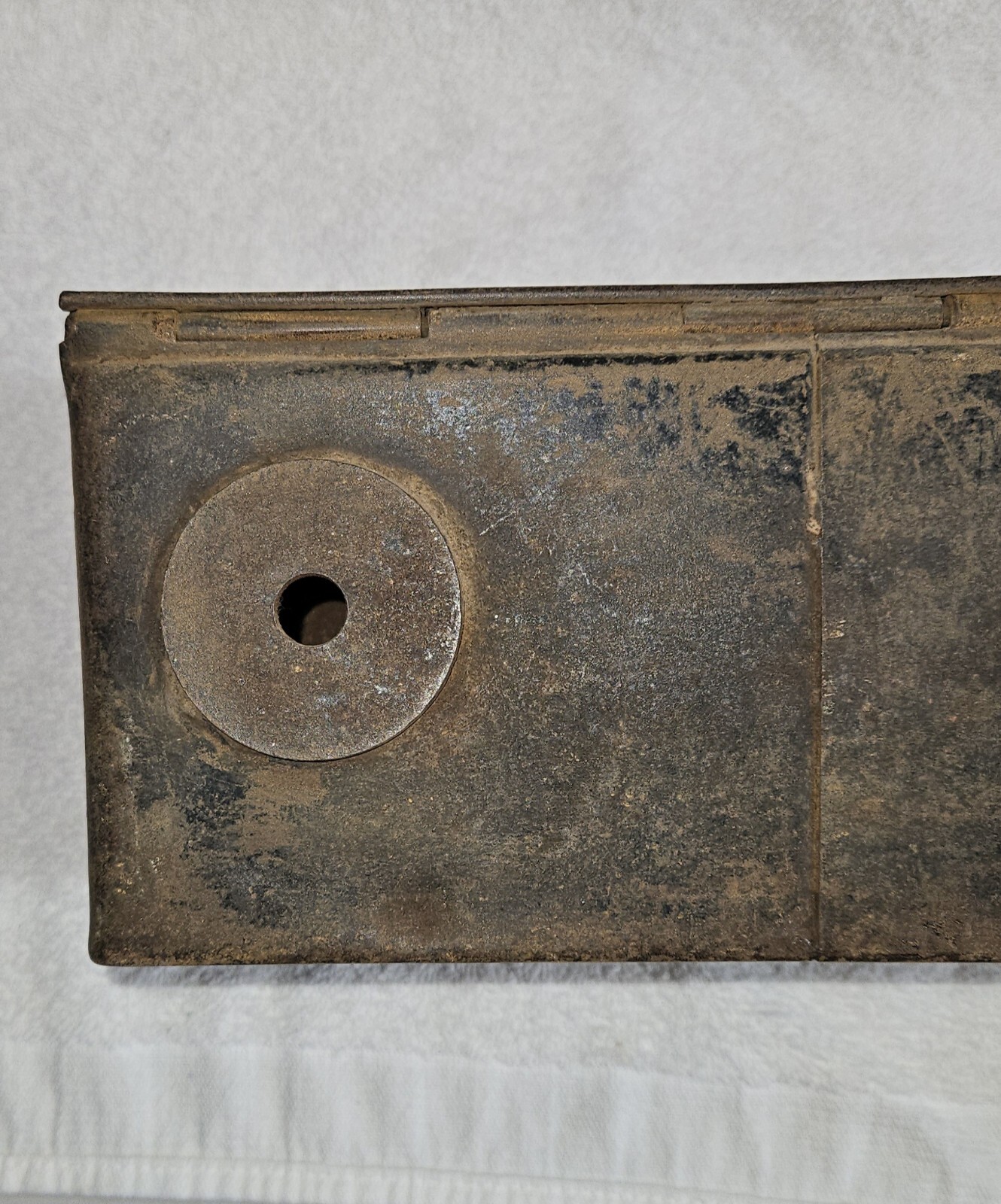 Vintage Fordson Tractor Tool Utility Box Embossed Lid Locking Clasp Early 1900’s