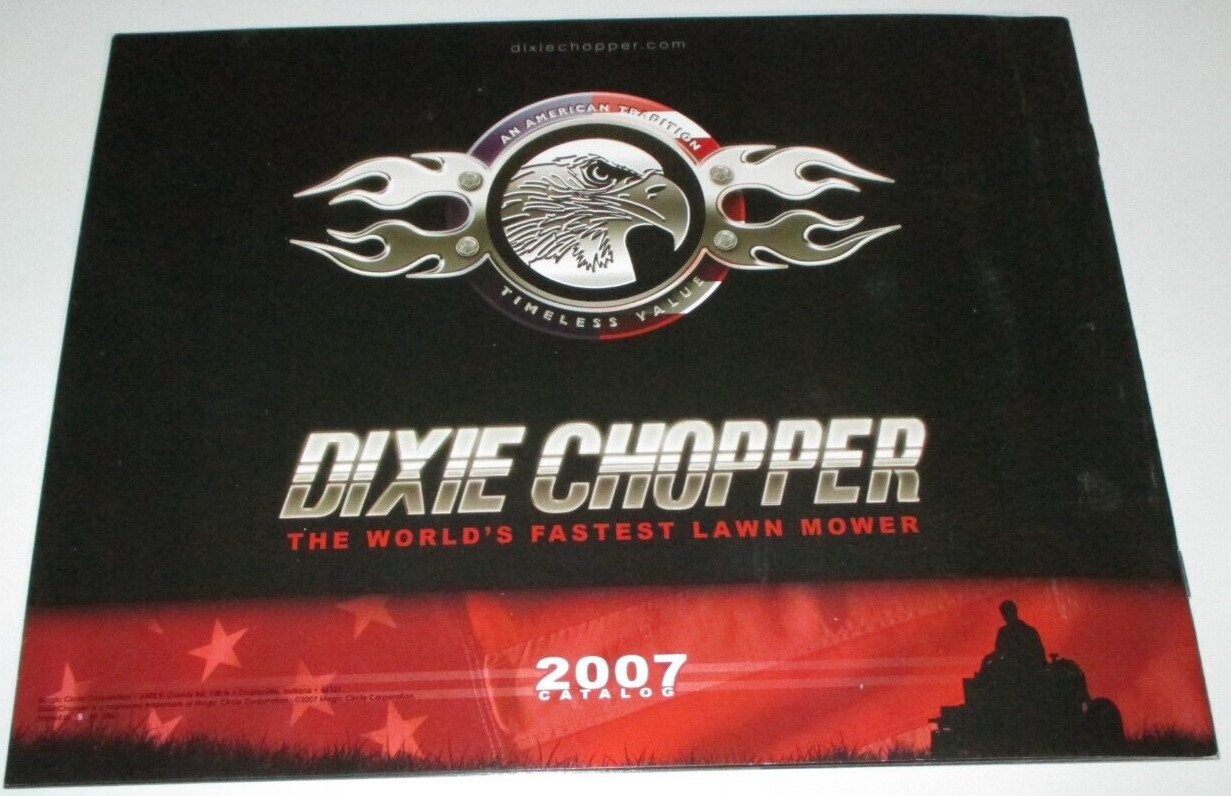 *Dixie Chopper 2007 Lawn Mowers & Zero Turn Mowers Sales Catalog Manual Brochure
