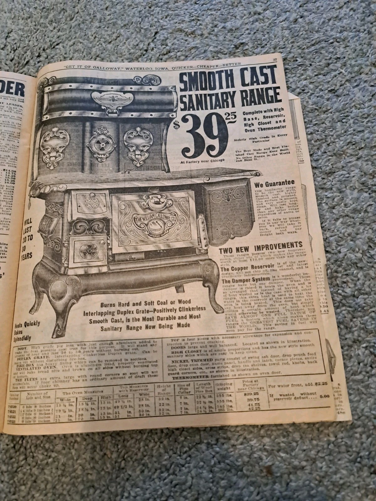 1914 Galloway Catalog Farm Equipment Plows Clothing Stoves