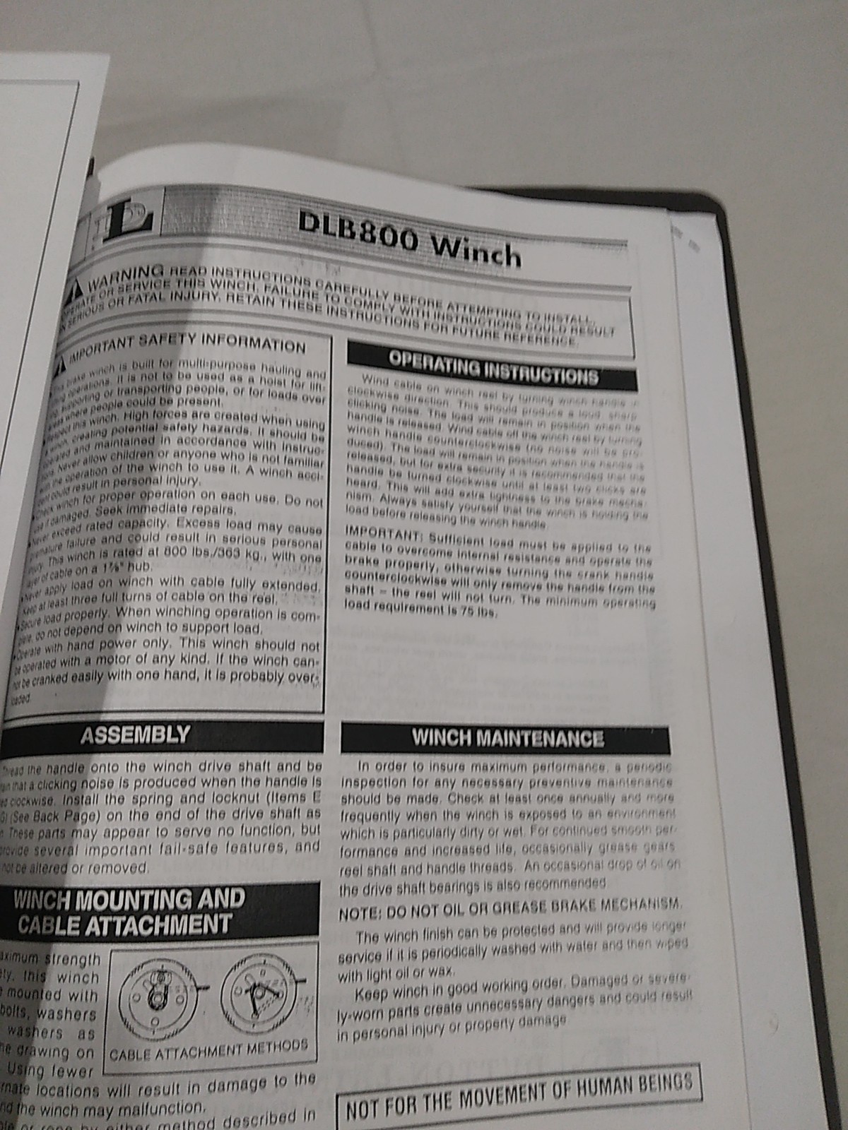 2096 Peck 802,803,804,1002,1003 & 1004 Grain Augers Owners Manual/Parts Listing