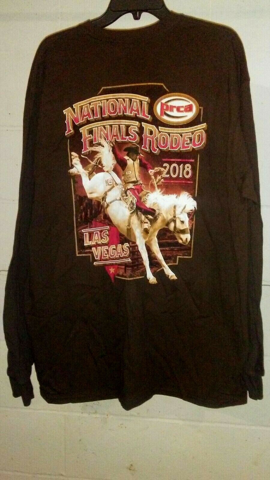2018 National Finals Rodeo 60th Anniversary Las Vegas Ghost Rider XL T-Shirt NWT