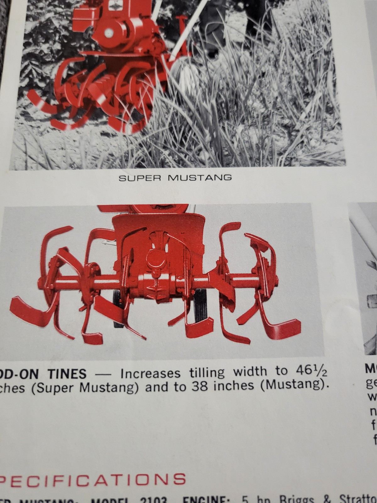 Vintage 1968 Bolens 8724 SUBURBAN 24 RIDING MOWER MOWER MUSTANG TILLER BROCHURE