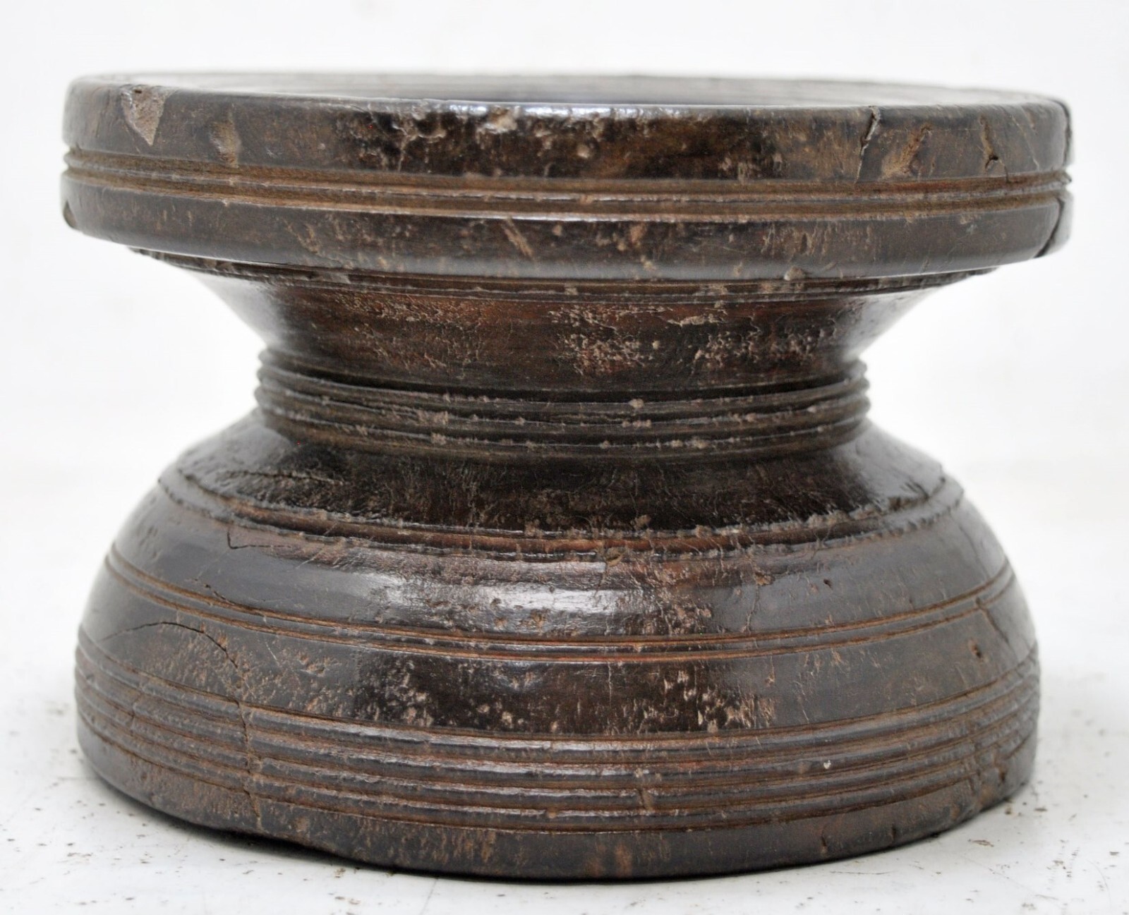 Antique Wooden Agricultural Seeder Bijni Original Old Hand Carved