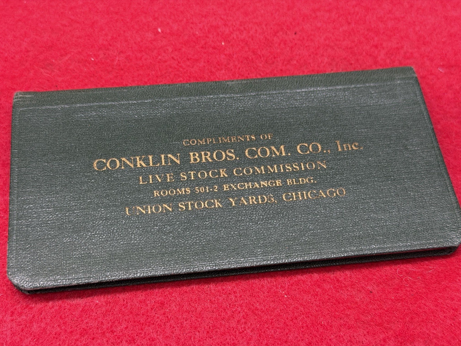 1934 Commission Company Miniature Pocket Note Pad Chicago Union Stickya