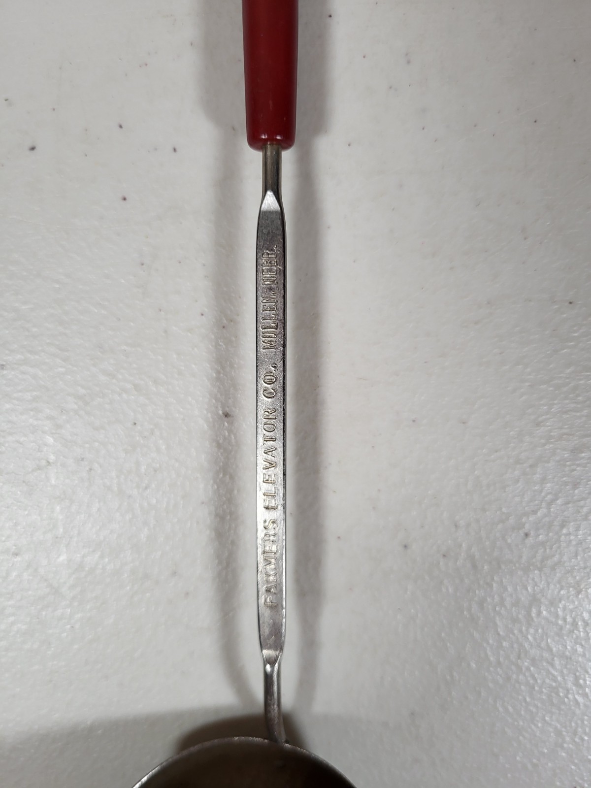 Farmer’s Elevator Co. Mullen Nebraska Ladle Vintage Advertising