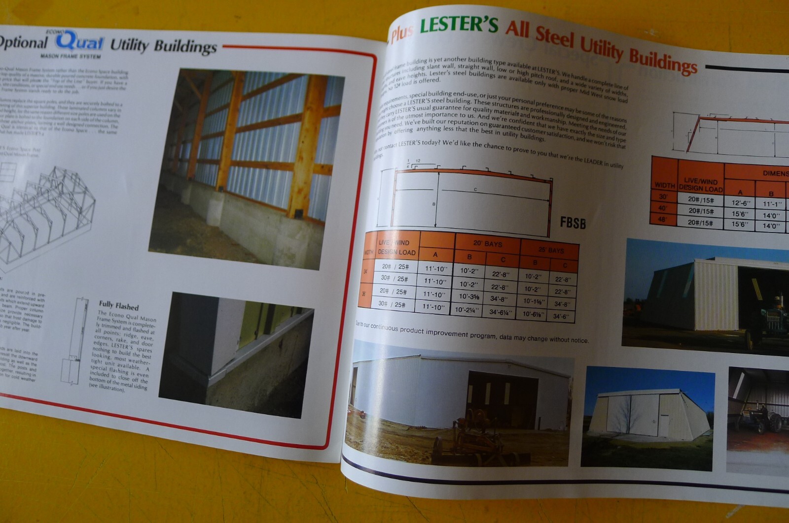 1970s Original LESTER’S Steel Farm Buildings BROCHURE Catalog