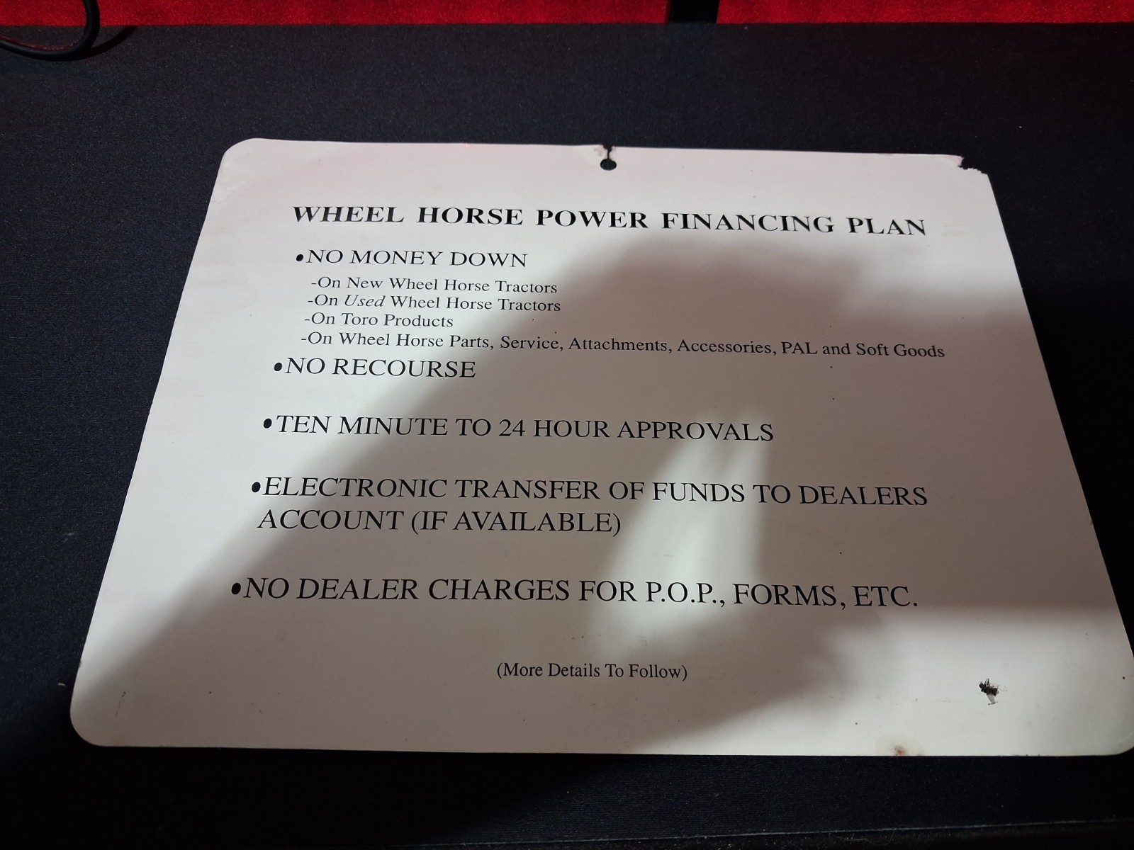 VINTAGE WHEEL HORSE BROCHURE