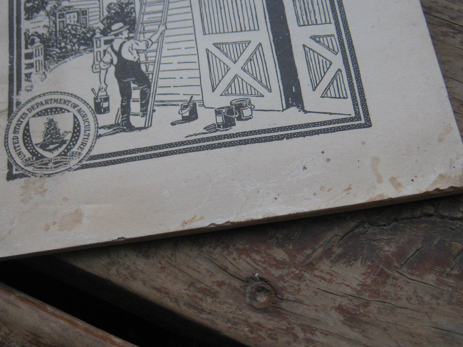 1925 US Dep’t of Agriculture Farmer’s Bulletin No.1452 Painting On The Farm