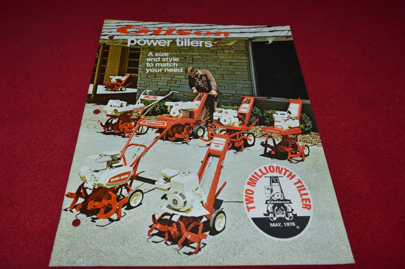 Gilson Power Tillers Dealer’s Brochure YABE15
