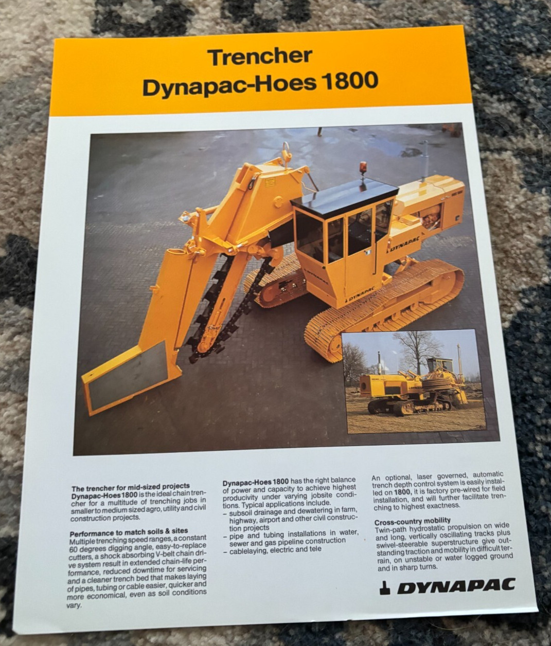 Dynapac 1800 Trencher Brochure FCCA25