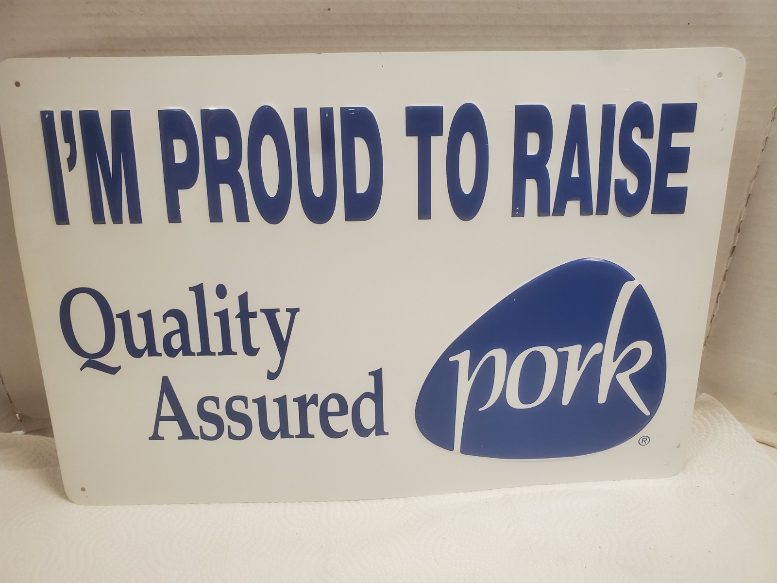 18″ X 12″ Metal Sign I’m Proud To Raise Quality Assured Pork Farm Decor