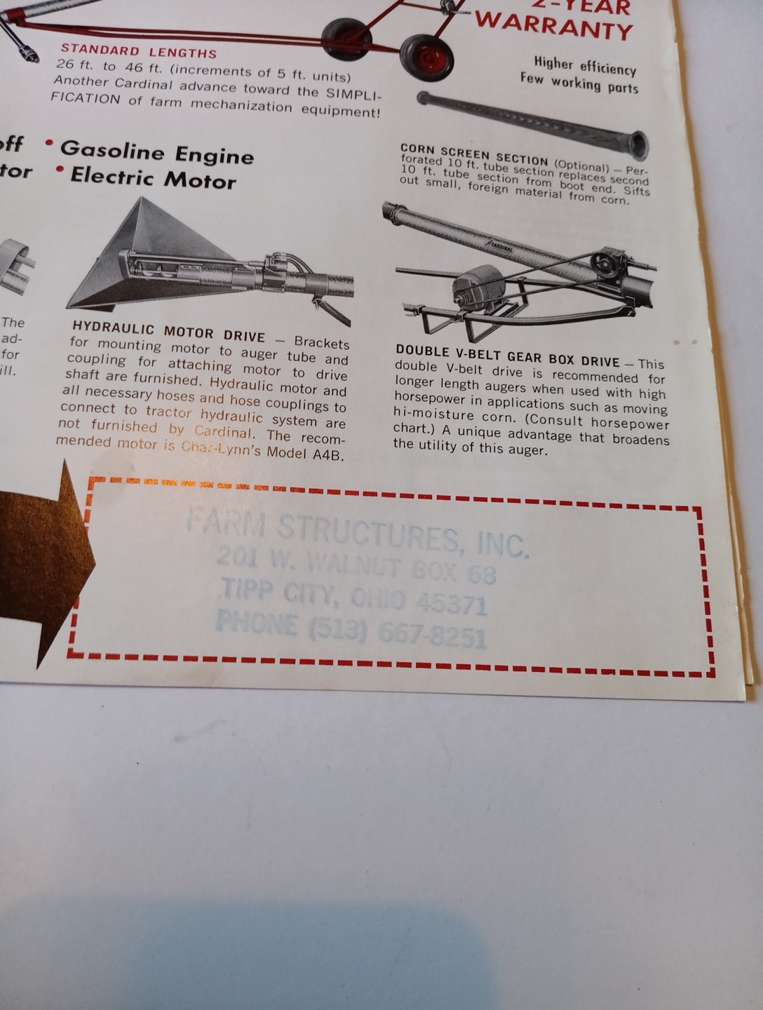 3 Vintage Cardinal EQUIPMENT ADVERTISING Brochures Flyers