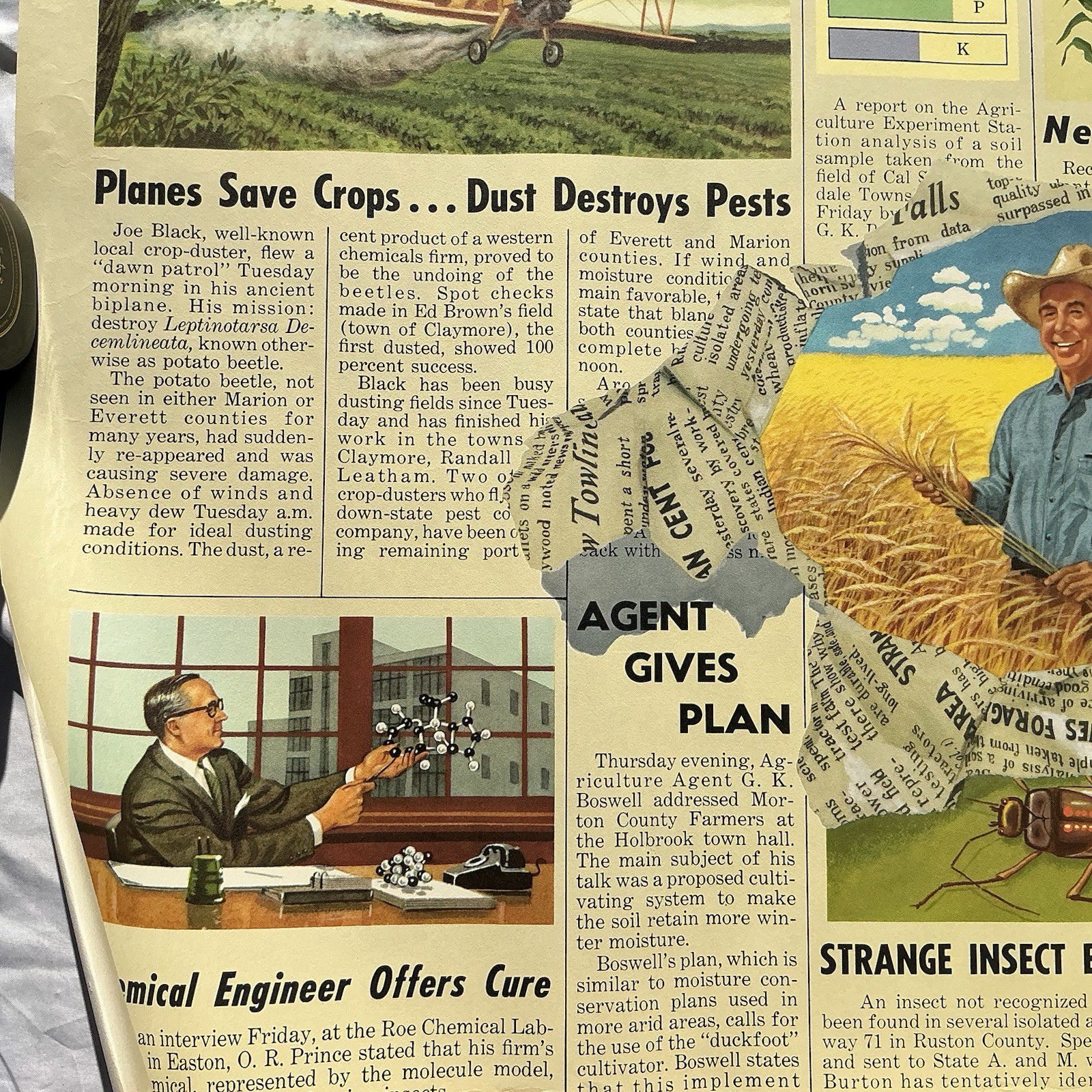 Vintage Education Poster Allis Chalmers 1959 Agriculture