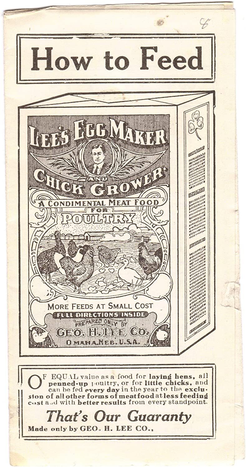 Lee’s Egg Maker Chick Grower Brochure circa 1910