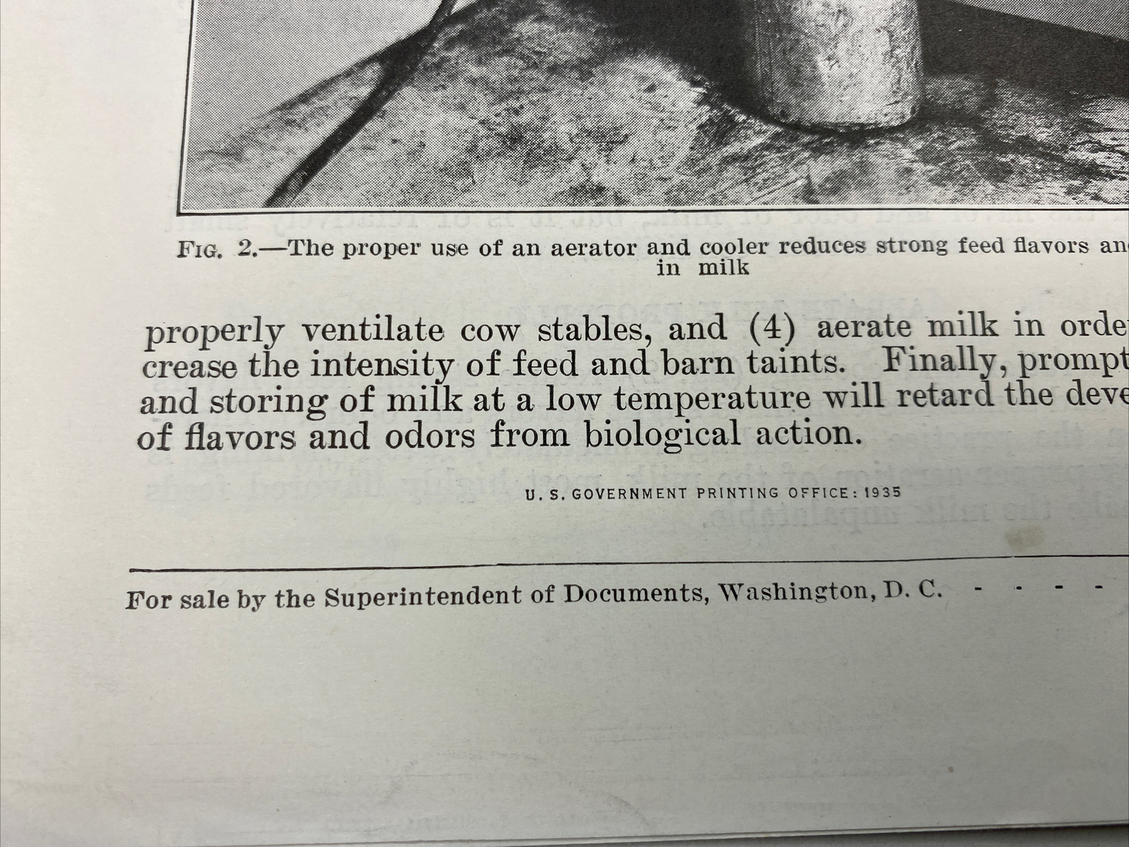 1935 USDA Farmers’ Bulletin No. 25 Preventing feed flavors in odors in milk